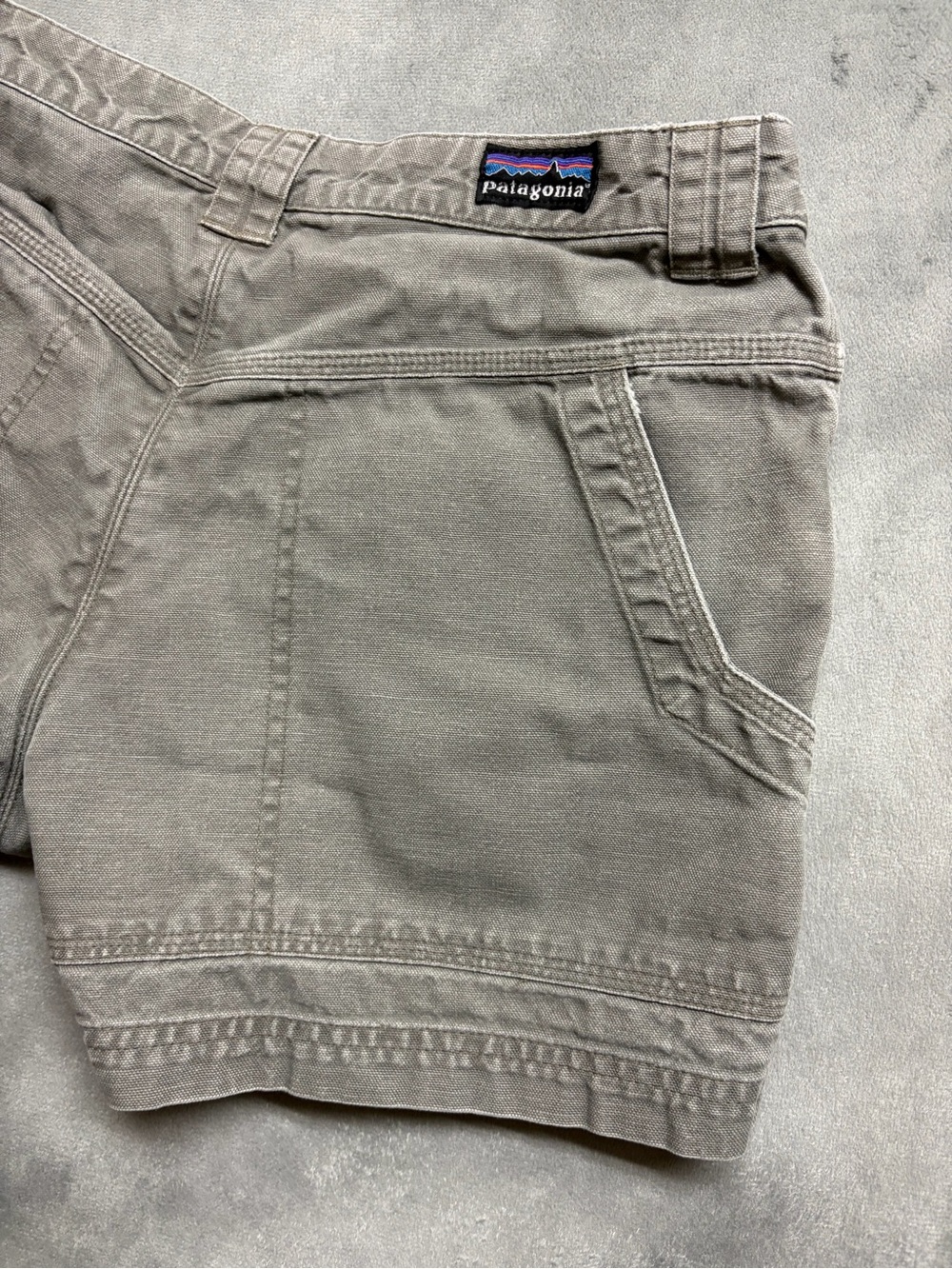 Patagonia Womens Shorts 8 Gray Organic Cotton Hiking Outdoor Utility Gorpcore - Picture 13 of 16